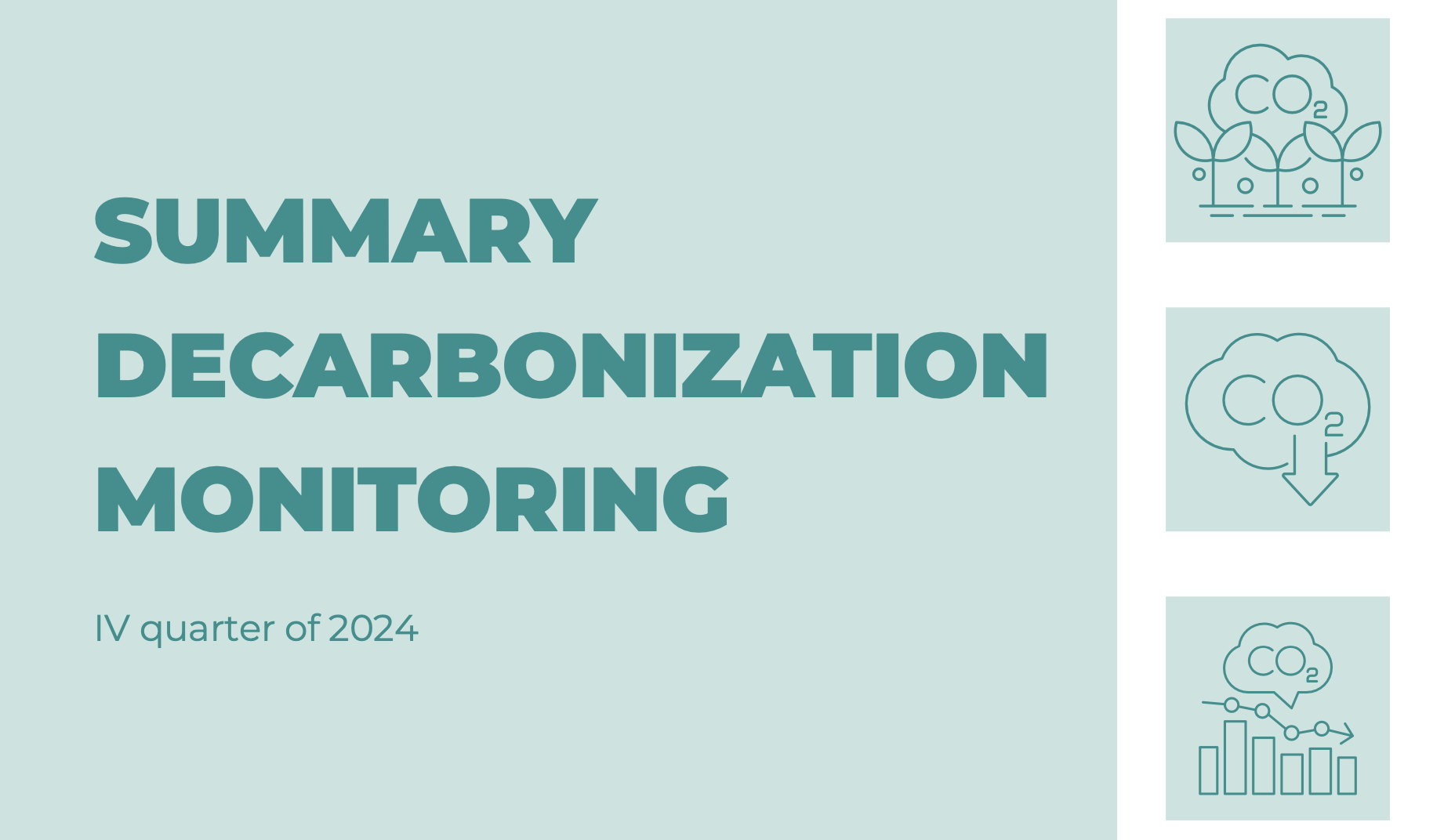 Summary decarbonization monitoring ІV quarter of 2024